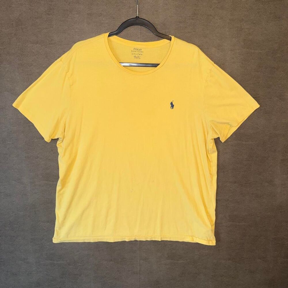 Polo Ralph Lauren yellow cotton t-shirt size XL